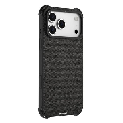 YOUNGKIT Jeans Cloth Texture TPU Canvas Magnetic Phone Case, For iPhone 17 Pro Max, For iPhone 17 Pro