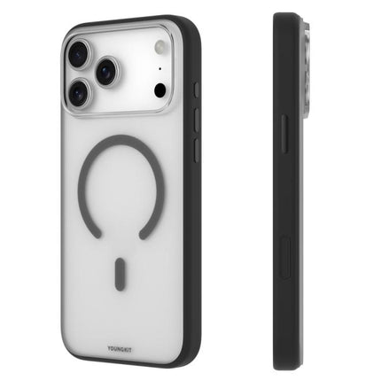 YOUNGKIT Clear Series Magnetic TPU PC Hybrid Phone Case, For iPhone 17 Pro Max, For iPhone 17 Pro