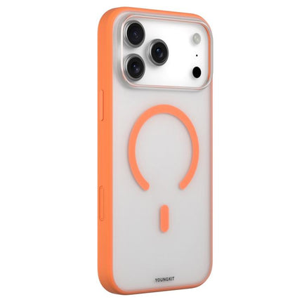YOUNGKIT Clear Series Magnetic TPU PC Hybrid Phone Case, For iPhone 17 Pro Max, For iPhone 17 Pro