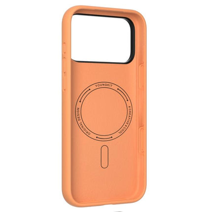 YOUNGKIT Condensate Magnetic Series Lens Frame Holder Silicone Phone Case, For iPhone 17 Pro Max, For iPhone 17 Pro