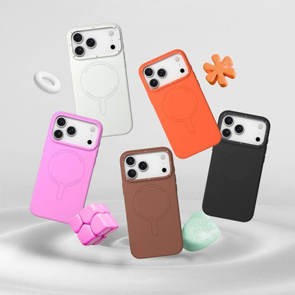 YOUNGKIT Morandi Series Magnetic Liquid Silicone PC Phone Case, For iPhone 17 Pro Max, For iPhone 17 Pro, For iPhone 17, For iPhone Air