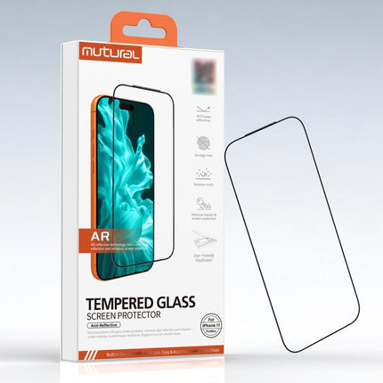 Mutural Easy Install Dust-Free Chamber Anti-Reflective Tempered Glass Film, For iPhone 17 Pro Max, For iPhone 17 Pro, For iPhone 17, For iPhone Air