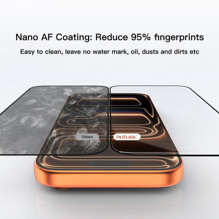 Mutural Easy Install Dust-Free Chamber Anti-Reflective Tempered Glass Film, For iPhone 17 Pro Max, For iPhone 17 Pro