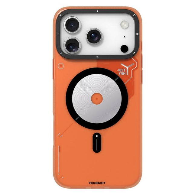 YOUNGKIT Disc Design Series TPU PC Hybrid Magnetic Phone Case, For iPhone 17 Pro Max, For iPhone 17 Pro