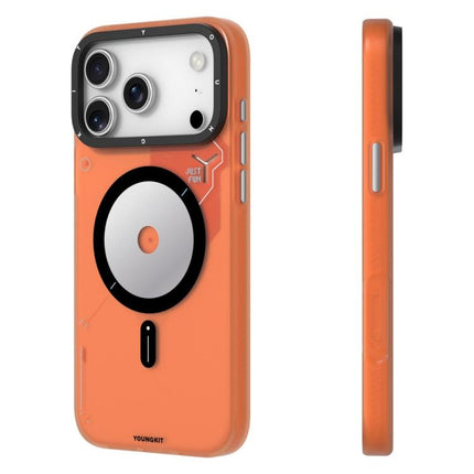 YOUNGKIT Disc Design Series TPU PC Hybrid Magnetic Phone Case, For iPhone 17 Pro Max, For iPhone 17 Pro