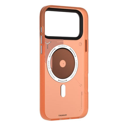 YOUNGKIT Disc Design Series TPU PC Hybrid Magnetic Phone Case, For iPhone 17 Pro Max, For iPhone 17 Pro