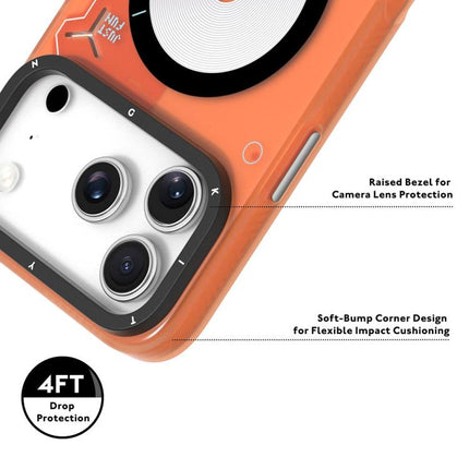 YOUNGKIT Disc Design Series TPU PC Hybrid Magnetic Phone Case, For iPhone 17 Pro Max, For iPhone 17 Pro