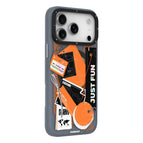 For iPhone 18 Pro Max / 17 Pro Max / Wild Orange Black