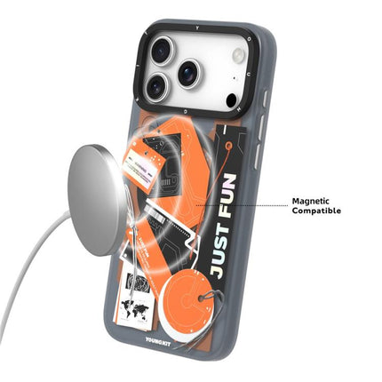 YOUNGKIT Interdimensional Series Magnetic Matte IMD TPU Phone Case, For iPhone 17 Pro Max, For iPhone 17 Pro