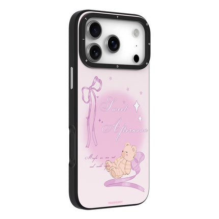 YOUNGKIT Cute Animal Time Series Magnetic IMD TPU Phone Case, For iPhone 17 Pro Max, For iPhone 17 Pro