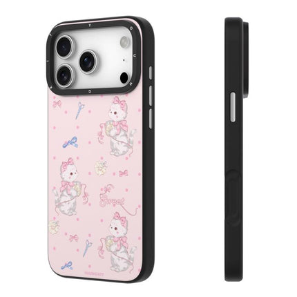 YOUNGKIT Cute Animal Time Series Magnetic IMD TPU Phone Case, For iPhone 17 Pro Max, For iPhone 17 Pro