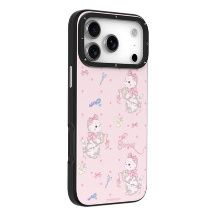 YOUNGKIT Cute Animal Time Series Magnetic IMD TPU Phone Case, For iPhone 17 Pro Max, For iPhone 17 Pro