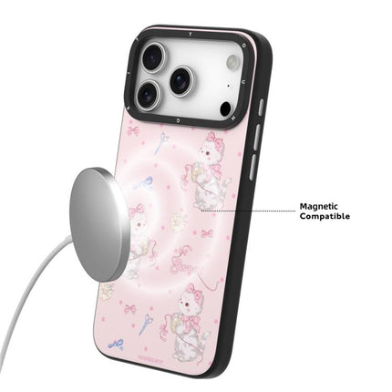 YOUNGKIT Cute Animal Time Series Magnetic IMD TPU Phone Case, For iPhone 17 Pro Max, For iPhone 17 Pro