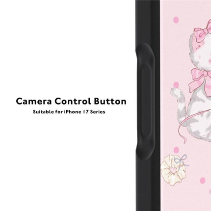YOUNGKIT Cute Animal Time Series Magnetic IMD TPU Phone Case, For iPhone 17 Pro Max, For iPhone 17 Pro