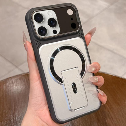 Shockproof Lens Cover Magnetic Phone Case with Hidden Holder, For iPhone 16, For iPhone 15 Pro Max, For iPhone 15 Pro, For iPhone 15 Plus