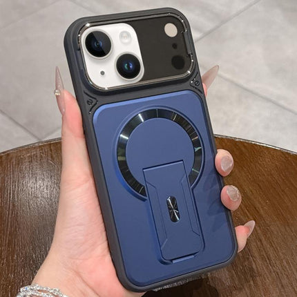 Shockproof Lens Cover Magnetic Phone Case with Hidden Holder, For iPhone 16, For iPhone 15 Pro Max, For iPhone 15 Pro, For iPhone 15 Plus