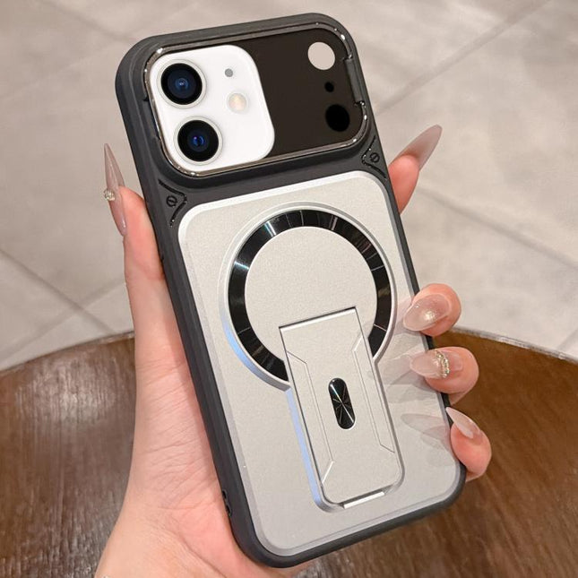 Shockproof Lens Cover Magnetic Phone Case with Hidden Holder, For iPhone 11
