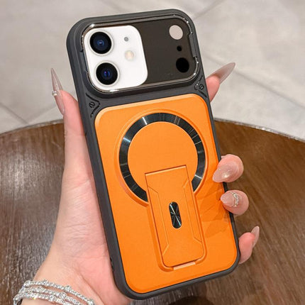 Shockproof Lens Cover Magnetic Phone Case with Hidden Holder, For iPhone 11