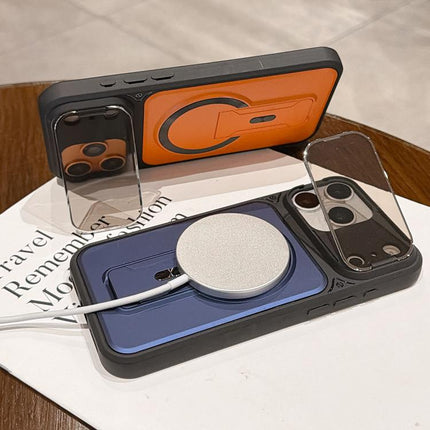 Shockproof Lens Cover Magnetic Phone Case with Hidden Holder, For iPhone 12, For iPhone 12 Pro Max, For iPhone 12 Pro, For iPhone 11 Pro Max