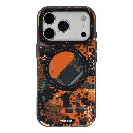 YOUNGKIT Camouflage Sack2.0 Series Magnetic TPU PC Hybrid Phone Case, For iPhone 17 Pro Max, For iPhone 17 Pro