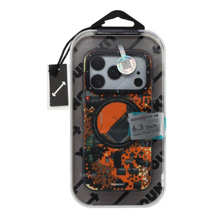 YOUNGKIT Camouflage Sack2.0 Series Magnetic TPU PC Hybrid Phone Case, For iPhone 17 Pro Max, For iPhone 17 Pro