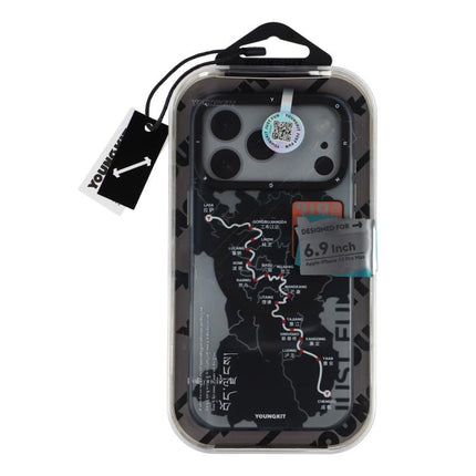 YOUNGKIT Highway Trajectory Series Magnetic TPU PC Hybrid Phone Case, For iPhone 17 Pro Max, For iPhone 17 Pro