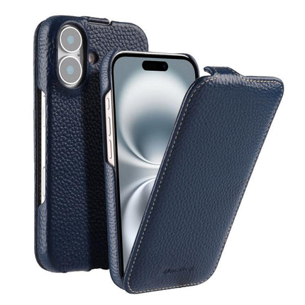 melkco Litchi Texture Vertical Flip Magnetic Genuine Leather Phone Case, For iPhone 16 Pro Max, For iPhone 16 Pro, For iPhone 16, For iPhone 15 Pro Max
