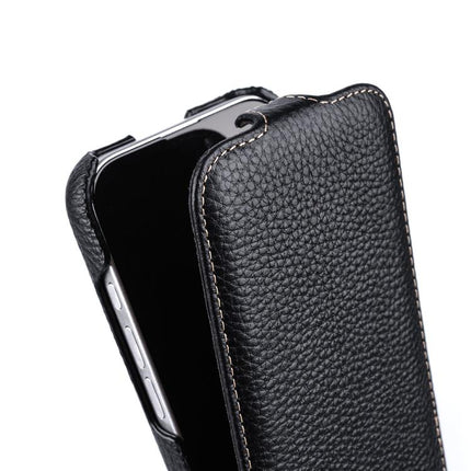melkco Litchi Texture Vertical Flip Magnetic Genuine Leather Phone Case, For iPhone 14 Pro Max, For iPhone 13 Pro Max, For iPhone 13 Pro, For iPhone 13