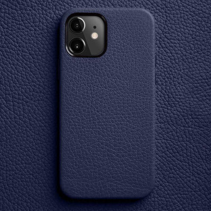 melkco Litchi Texture Genuine Leather Phone Case with Metal Lens Frame, For iPhone 13, For iPhone 12, For iPhone 12 Pro Max, For iPhone 12 Pro