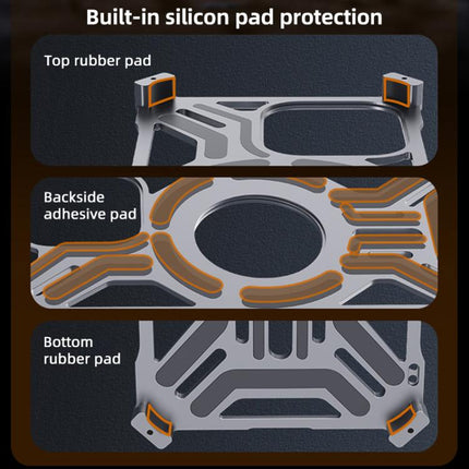 Frameless Aluminum Alloy Magnetic Rotation Holder Phone Case, For iPhone 15 Pro Max, For iPhone 15 Pro, For iPhone 15 Plus, For iPhone 15