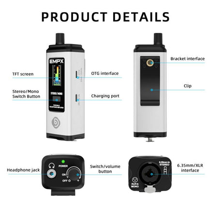 DEBRA EMPX Portable Professional Monitor Headphone Amplifier