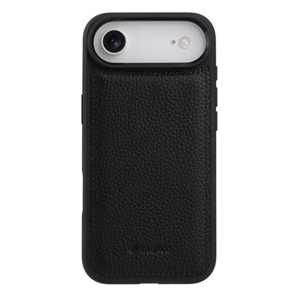 melkco Litchi Texture Full Coverage Genuine Leather Hybrid PC Phone Case, For iPhone Air, For iPhone 16 Pro Max, For iPhone 16 Pro