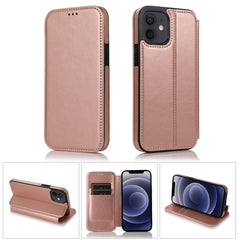 Estuche de cuero PU + TPU con cierre magnético fuerte con ranuras para tarjetas y soporte, para iPhone 12 mini, para iPhone 12/12 Pro, para iPhone 12 Pro Max