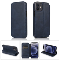 Strong Magnetic Closure PU + TPU Leather Case with Card Slots & Holder, For iPhone 12 mini, For iPhone 12 / 12 Pro, For iPhone 12 Pro Max