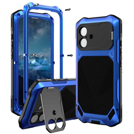 Metal Armor Construction IP65 Waterproof Magnetic Phone Case, For iPhone 17 Pro Max, For iPhone 17 Pro, For iPhone 17, For iPhone Air