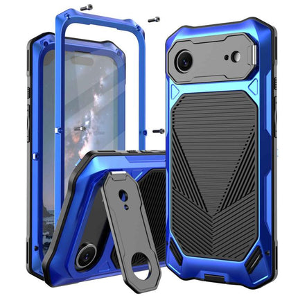 Metal Armor Construction IP65 Waterproof Magnetic Phone Case, For iPhone 17 Pro Max, For iPhone 17 Pro, For iPhone 17, For iPhone Air