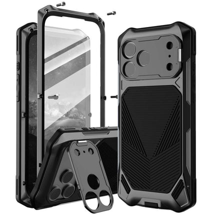 Metal Armor Construction IP65 Waterproof Magnetic Phone Case, For iPhone 17 Pro Max, For iPhone 17 Pro, For iPhone 17, For iPhone Air