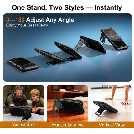 Metal Armor Construction IP65 Waterproof Magnetic Phone Case, For iPhone 17 Pro Max, For iPhone 17 Pro, For iPhone 17, For iPhone Air