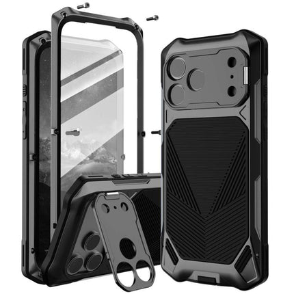 Metal Armor Construction IP65 Waterproof Magnetic Phone Case, For iPhone 17 Pro Max, For iPhone 17 Pro, For iPhone 17, For iPhone Air