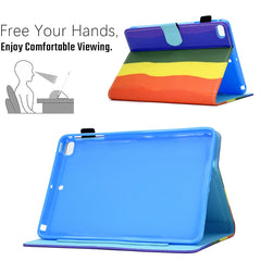 Colored Drawing Horizontal Flip Leather Case with Holder & Card Slots & Sleep / Wake-up Function, For iPad mini 5 / 4 / 3 / 2 / 1, For iPad 10.2 2021 / 2020 / 2019 / iPad Air 10.5 (2019), For iPad Pro 11 inch (2020) / (2018) / iPad Air 4 10.9 inch (2020)