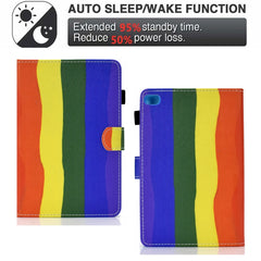 Colored Drawing Horizontal Flip Leather Case with Holder & Card Slots & Sleep / Wake-up Function, For iPad mini 5 / 4 / 3 / 2 / 1, For iPad 10.2 2021 / 2020 / 2019 / iPad Air 10.5 (2019), For iPad Pro 11 inch (2020) / (2018) / iPad Air 4 10.9 inch (2020)