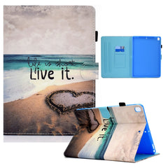 Colored Drawing Horizontal Flip Leather Case with Holder & Card Slots & Sleep / Wake-up Function, For iPad mini 5 / 4 / 3 / 2 / 1, For iPad 10.2 2021 / 2020 / 2019 / iPad Air 10.5 (2019), For iPad Pro 11 inch (2020) / (2018) / iPad Air 4 10.9 inch (2020)