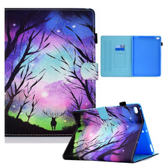 Colored Drawing Horizontal Flip Leather Case with Holder & Card Slots & Sleep / Wake-up Function, For iPad mini 5 / 4 / 3 / 2 / 1, For iPad 10.2 2021 / 2020 / 2019 / iPad Air 10.5 (2019), For iPad Pro 11 inch (2020) / (2018) / iPad Air 4 10.9 inch (2020)