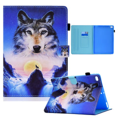 Colored Drawing Horizontal Flip Leather Case with Holder & Card Slots & Sleep / Wake-up Function, For iPad mini 5 / 4 / 3 / 2 / 1, For iPad 10.2 2021 / 2020 / 2019 / iPad Air 10.5 (2019), For iPad Pro 11 inch (2020) / (2018) / iPad Air 4 10.9 inch (2020)