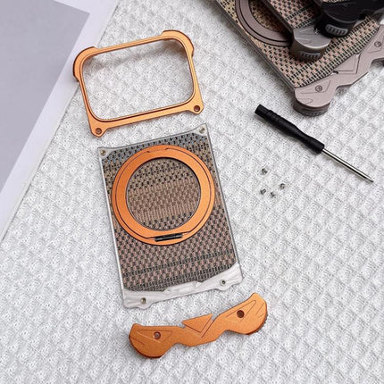Eagle Metal Frameless Woven Fabric PC Magnetic Holder Phone Case, For iPhone 17 Pro Max, For iPhone 17 Pro