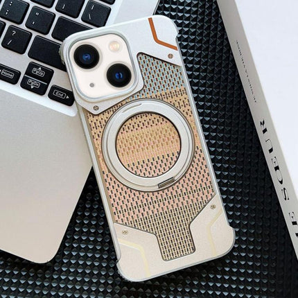 Thread Woven Armor Frameless Magnetic Holder Phone Case, For iPhone 14 / 13, For iPhone 14 Pro, For iPhone 14 Pro Max, For iPhone 13 Pro Max, For iPhone 13 Pro