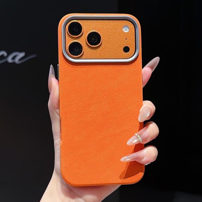 Solid Color Full Coverage Leather Magnetic Phone Case, For iPhone 17 Pro Max, For iPhone 17 Pro, For iPhone 16 Pro Max, For iPhone 16 Pro