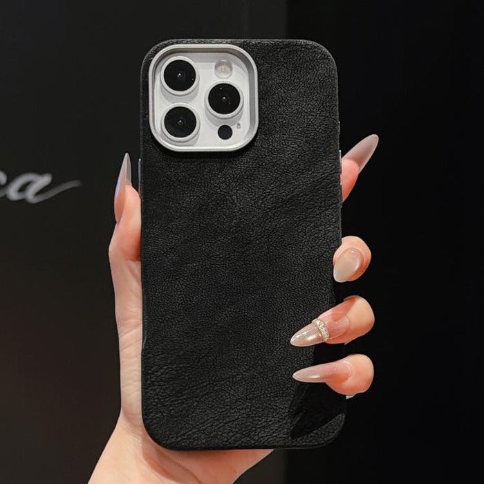 Solid Color Full Coverage Leather Magnetic Phone Case, For iPhone 15 Pro Max, For iPhone 15 Pro