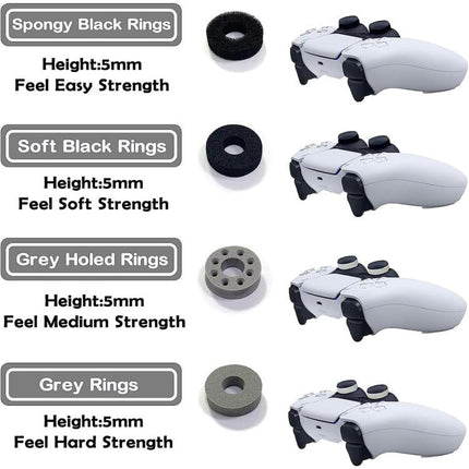XDcase 16pcs Sponge Aiming Precision Rings for PS4 / PS5 / Xbox / Switch / Google Stadia, 16PCS