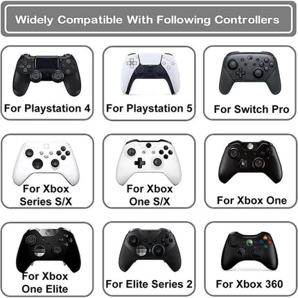 XDcase 16pcs Sponge Aiming Precision Rings for PS4 / PS5 / Xbox / Switch / Google Stadia, 16PCS
